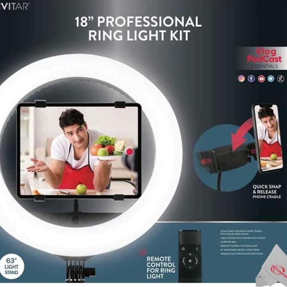 Vivtar 18” inch Professional Ring Light Kit